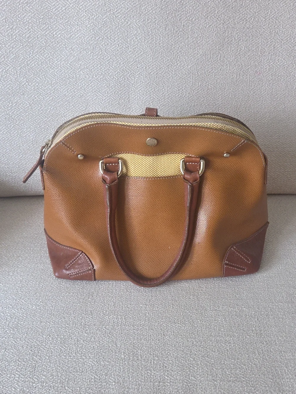 Furla Tan Leather Satchel